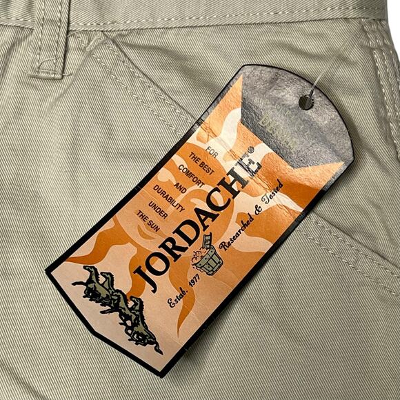 Vintage Jordache Original 11/12 Woman’s Denim Shorts Pebble Khaki High Waist New - Picture 9 of 13